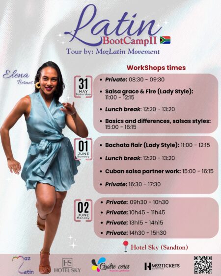 Workshop 1: Salsa Grace & Fire - Lady Style (Elena) - May 31st - 11h00 to 12h15