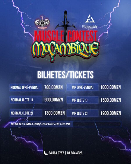Muscle Contest Moçambique 2025 - VIP