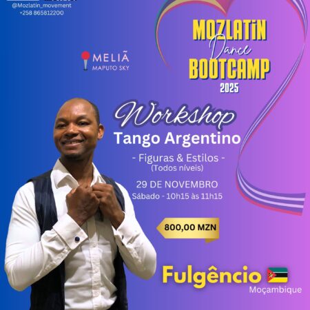 MozLatinDBC - Workshop de Tango Argentino - Figuras e estilos - Professores Fulgêncio & Sílvia (Moçambique 🇲🇿)