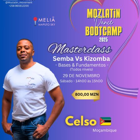 MozLatinDBC - MasterClass de Semba Vs Kizomba - Professor Celso (Moçambique 🇲🇿)