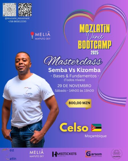 MozLatinDBC - MasterClass de Semba Vs Kizomba - Professor Celso (Moçambique 🇲🇿)
