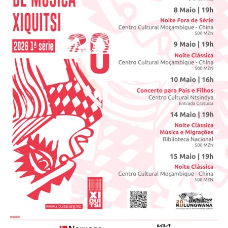 15 de Maio | 19h00 — Noite Clássica no Centro Cultural Moçambique-China