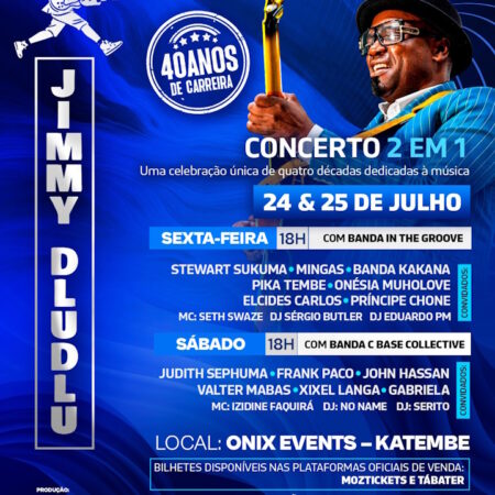 Jimmy Dludlu — 40 Anos de Carreira -  PASS 2 DIAS - VVIP