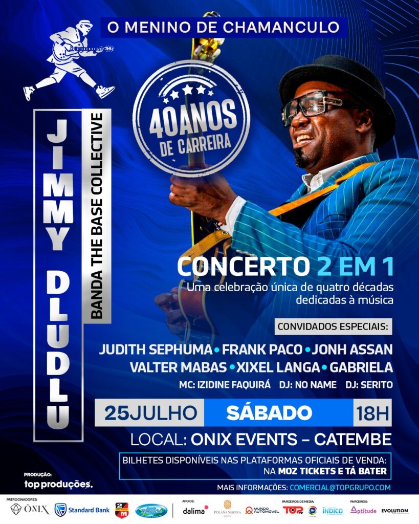 Jimmy Dludlu — 40 Anos de Carreira -   Jimmy Dludlu & The Base Collective (Cape Town) - VVIP