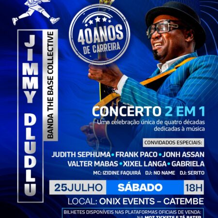 Jimmy Dludlu — 40 Anos de Carreira -   Jimmy Dludlu & The Base Collective (Cape Town) - Normal/Standard