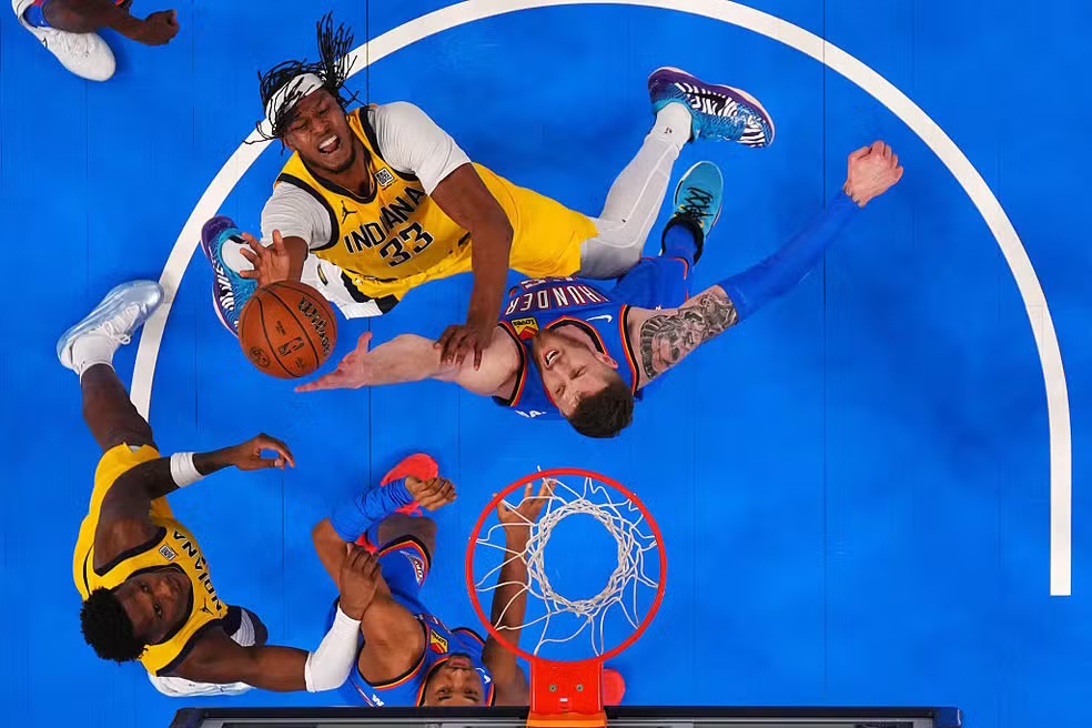 Desporto/Basquetebol: NBA Finals 2025: Thunder dominam Pacers e empatam a série com exibição de autoridade