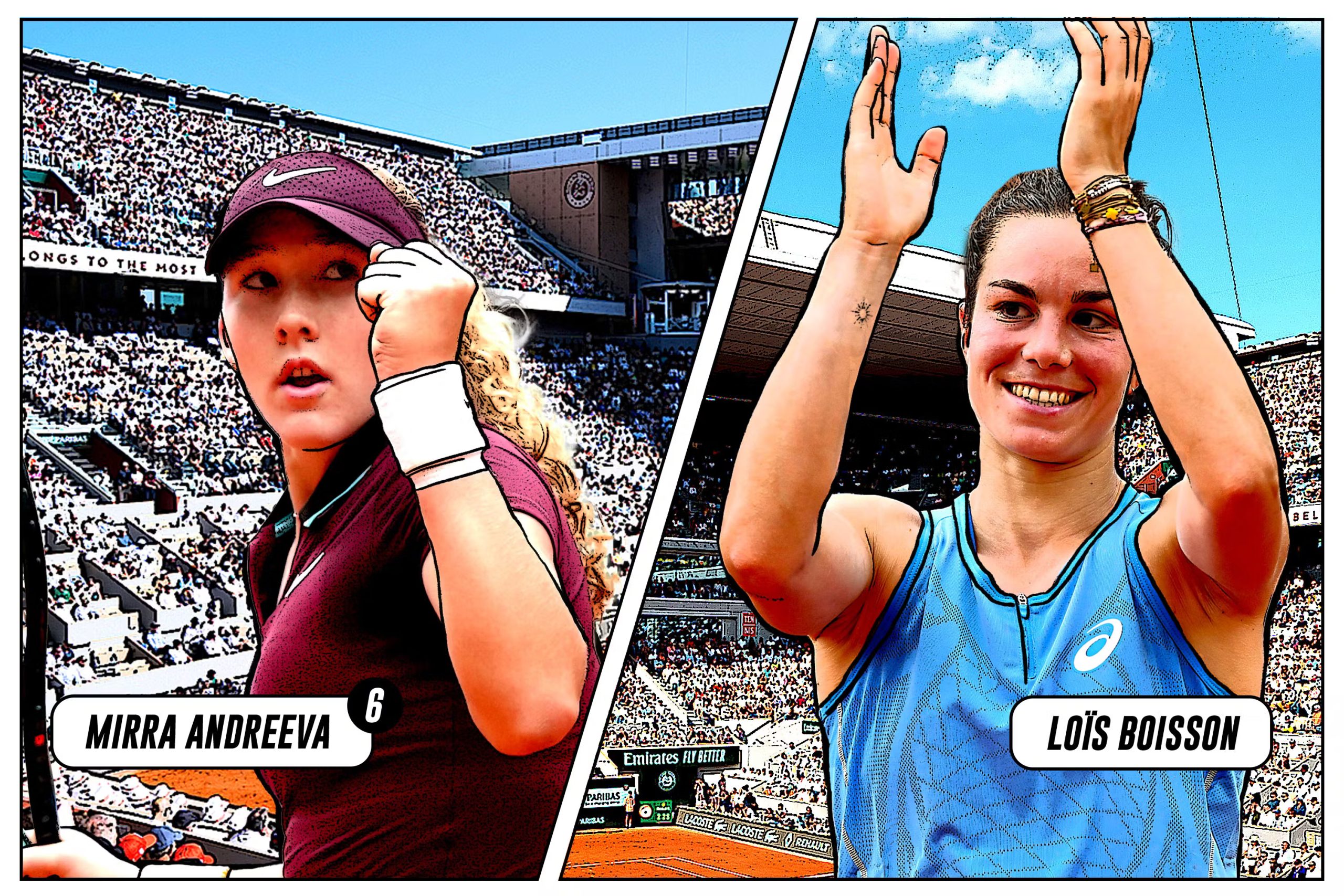 Desporto/Tênis: Será Lois Boisson o conto de fadas que pode surpreender Roland-Garros 2025?