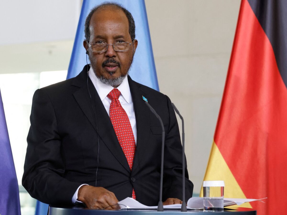(FILES) Somalia's President Hassan Sheikh Mohamud delivers a joint press conference with the German Chancellor after talks at the Chancellery in Berlin, on November 5, 2024. Israel's recognition of the breakaway region of Somaliland "is (a) threat to the security and stability of the world and the region," Somali President Hassan Sheikh Mohamud told an emergency parliamentary session on December 28, 2025.
Israeli Prime Minister Benjamin Netanyahu's Friday announcement, making his country the first to recognise Somaliland, "is tantamount to a blunt aggression against the sovereignty, independence, territorial integrity, and the unity of the people of the Somali Republic," Mohamud said. (Photo by Odd ANDERSEN / AFP)