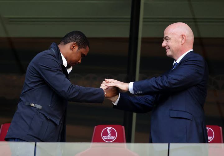 Eto’o defende Infantino: “Foi quem mais trouxe ao futebol africano”, diz presidente da Fecafoot